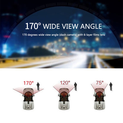 Dash Cam 4" Dual Lens 1080P FHD 1.0MP Car DVR